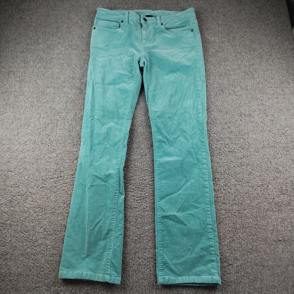 Patagonia Corduroy Pants Womens 29x32 Teal Blue Organic Cotton EUC